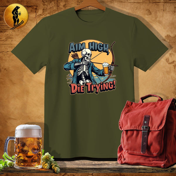 MyDesigns Physical Item Military Green / S Skeleton Archer T-Shirt