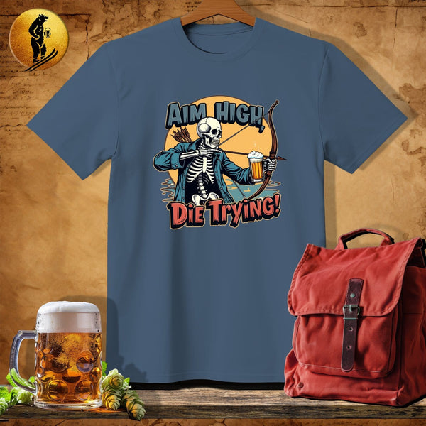 MyDesigns Physical Item Navy Heather / S Skeleton Archer T-Shirt
