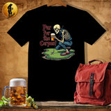 MyDesigns Physical Item Black / S Skeleton Putter T-Shirt