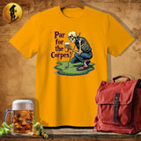 MyDesigns Physical Item Gold / S Skeleton Putter T-Shirt