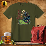 MyDesigns Physical Item Military Green / S Skeleton Putter T-Shirt