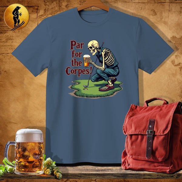 MyDesigns Physical Item Navy Heather / S Skeleton Putter T-Shirt