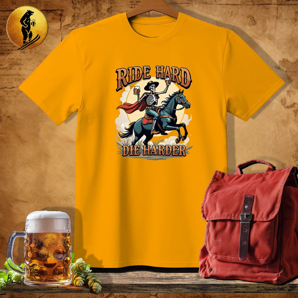 MyDesigns Physical Item Gold / S Skeleton Rider T-Shirt