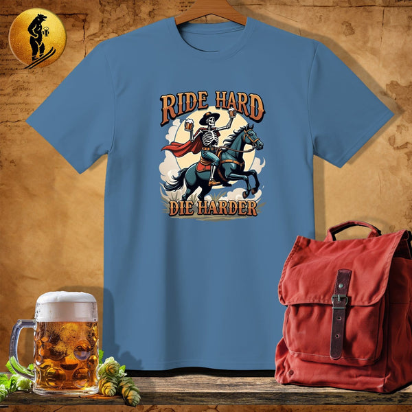 MyDesigns Physical Item Heather Indigo / S Skeleton Rider T-Shirt