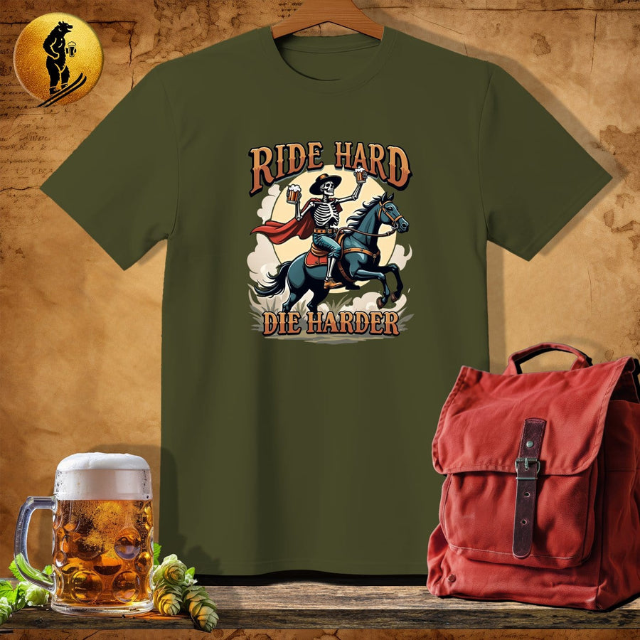 MyDesigns Physical Item Military Green / S Skeleton Rider T-Shirt
