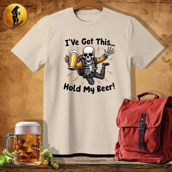MyDesigns Physical Item Sand / S Skeleton Sky Diver T-Shirt