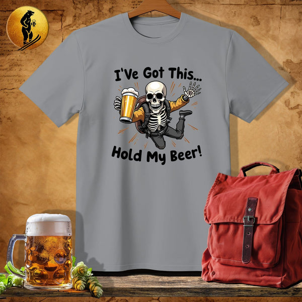 MyDesigns Physical Item Sport Grey / S Skeleton Sky Diver T-Shirt