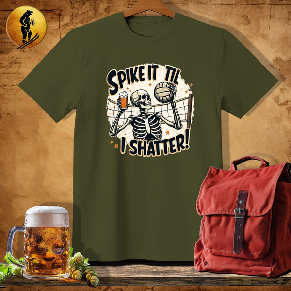 MyDesigns Physical Item Military Green / S Skeleton Spiker T-Shirt