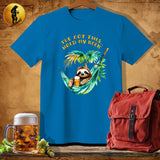 MyDesigns Physical Item Sapphire / S Slothful Sip T-Shirt