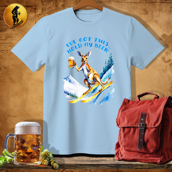 MyDesigns Physical Item Light Blue / S Snowboard Roo T-Shirt