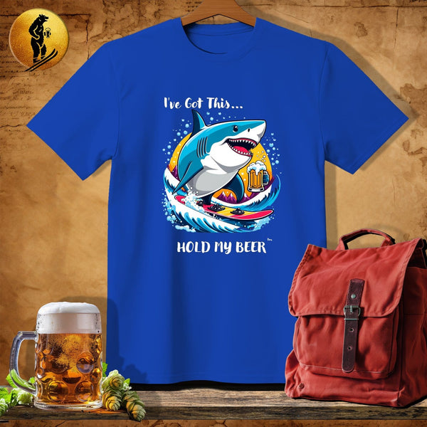 MyDesigns Physical Item Royal / S Snowboard Shark T-Shirt