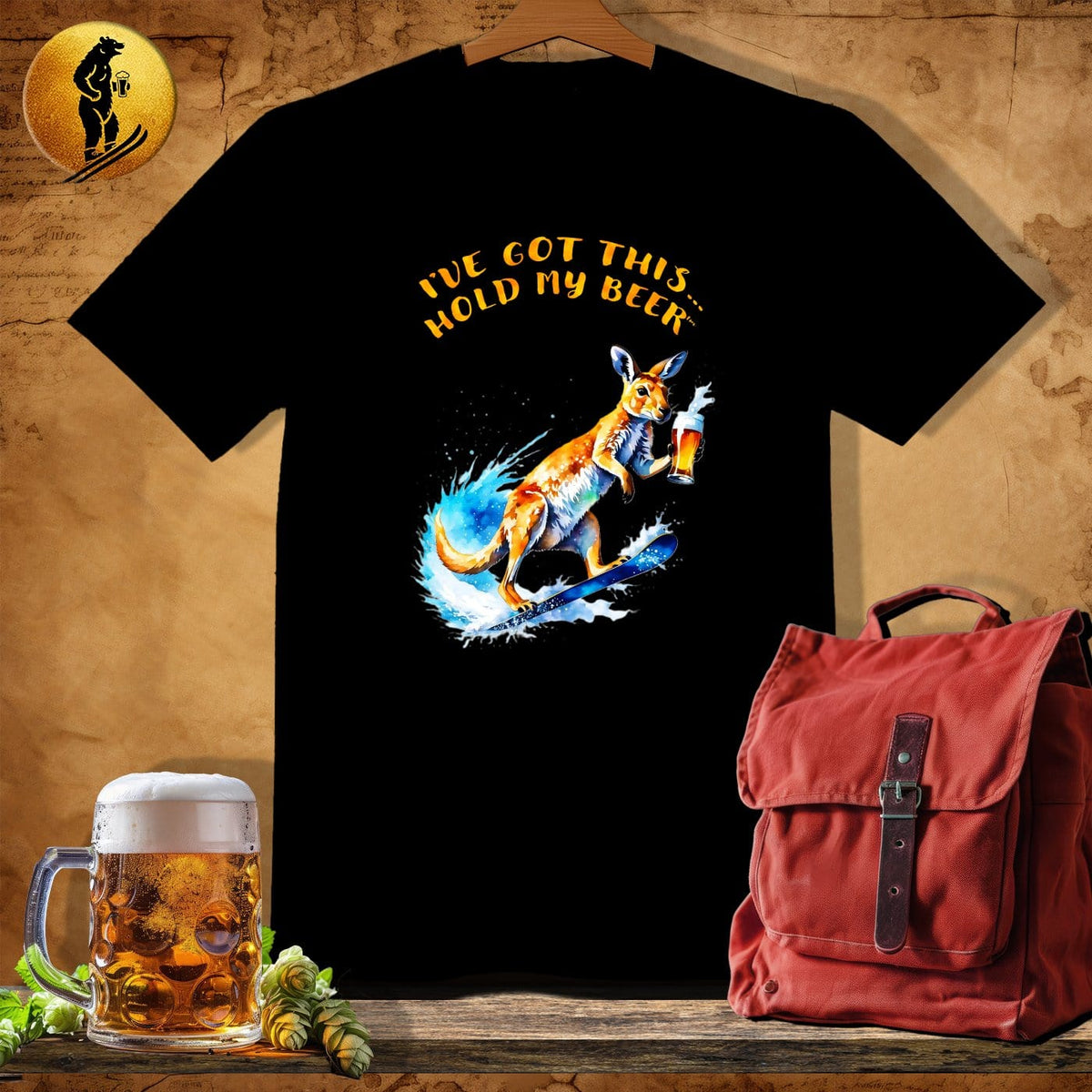 MyDesigns Physical Item Black / S Snowhop Brewster T-Shirt