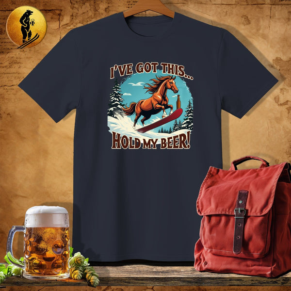 MyDesigns Physical Item Dark Heather / S Stallion Shredder T-Shirt
