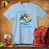 MyDesigns Physical Item Light Blue / S Surf Shark T-Shirt