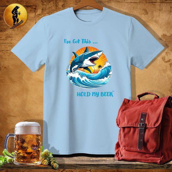 MyDesigns Physical Item Light Blue / S Surf Shark T-Shirt