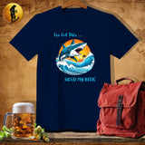 MyDesigns Physical Item Navy / S Surf Shark T-Shirt