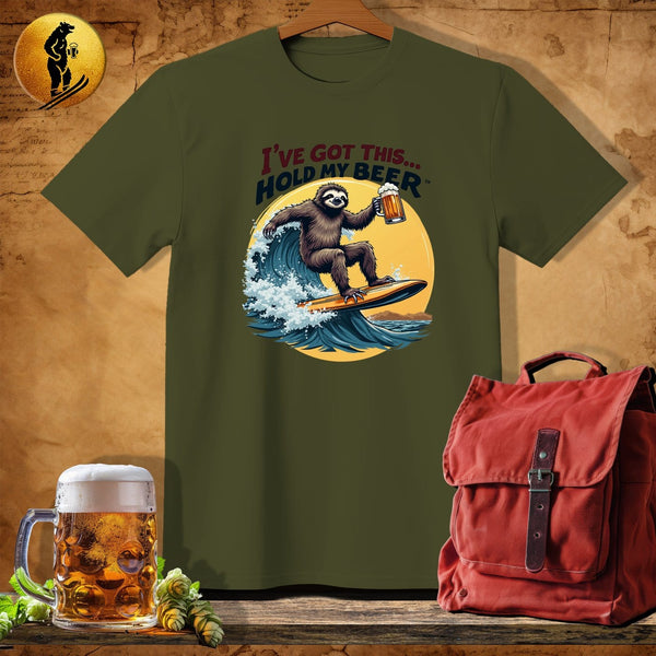 MyDesigns Physical Item Military Green / S Surf, Snooze, Repeat T-Shirt