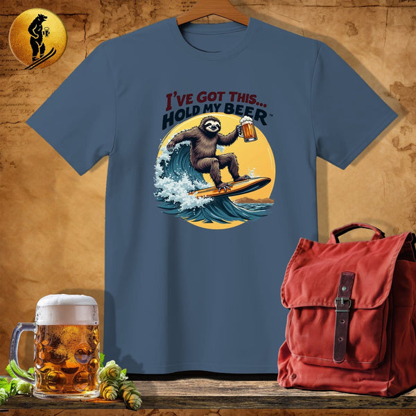 MyDesigns Physical Item Navy Heather / S Surf, Snooze, Repeat T-Shirt