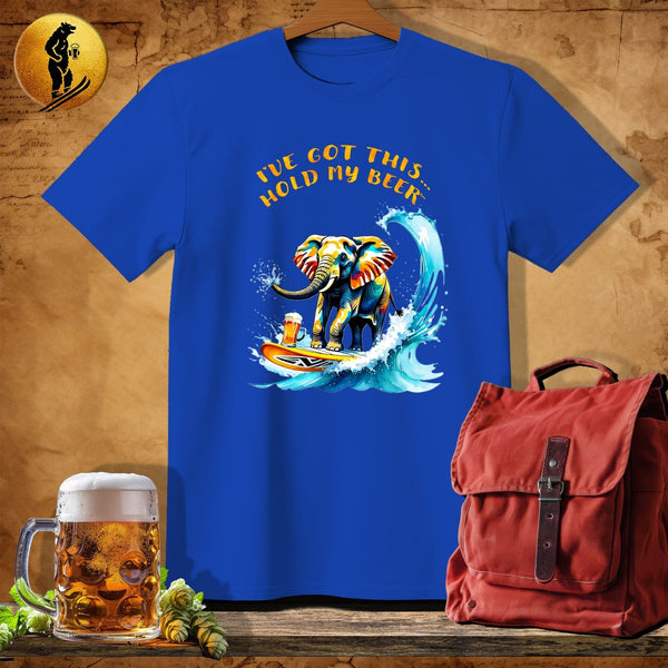 MyDesigns Physical Item Royal / S Surfin Pacaderm T-Shirt