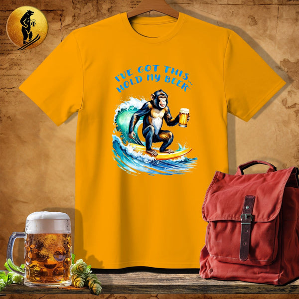 MyDesigns Physical Item Gold / S Surfin Simian T-Shirt