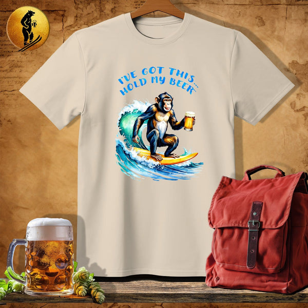 MyDesigns Physical Item Sand / S Surfin Simian T-Shirt