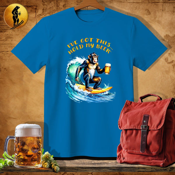 MyDesigns Physical Item Sapphire / S Surfin Simian T-Shirt