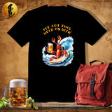MyDesigns Physical Item Black / S Surfing Lobster T-Shirt