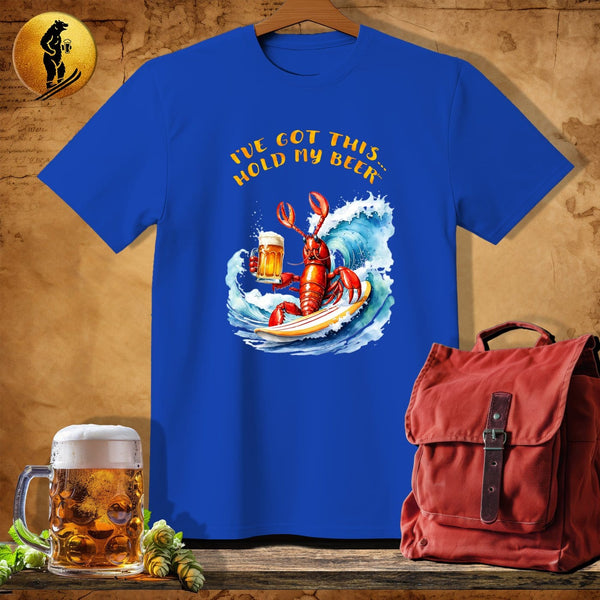 MyDesigns Physical Item Royal / S Surfing Lobster T-Shirt