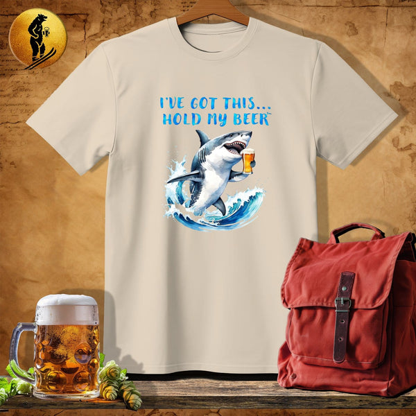 MyDesigns Physical Item Sand / S Surfing Shark Tides T-Shirt