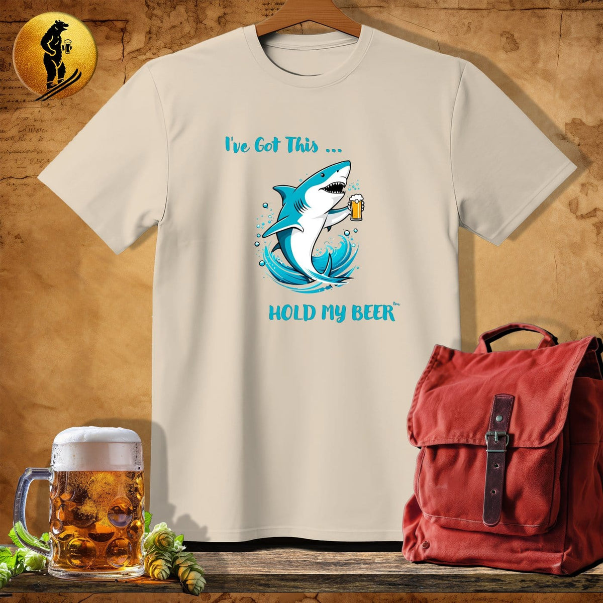MyDesigns Physical Item Sand / S Tennis Shark T-Shirt