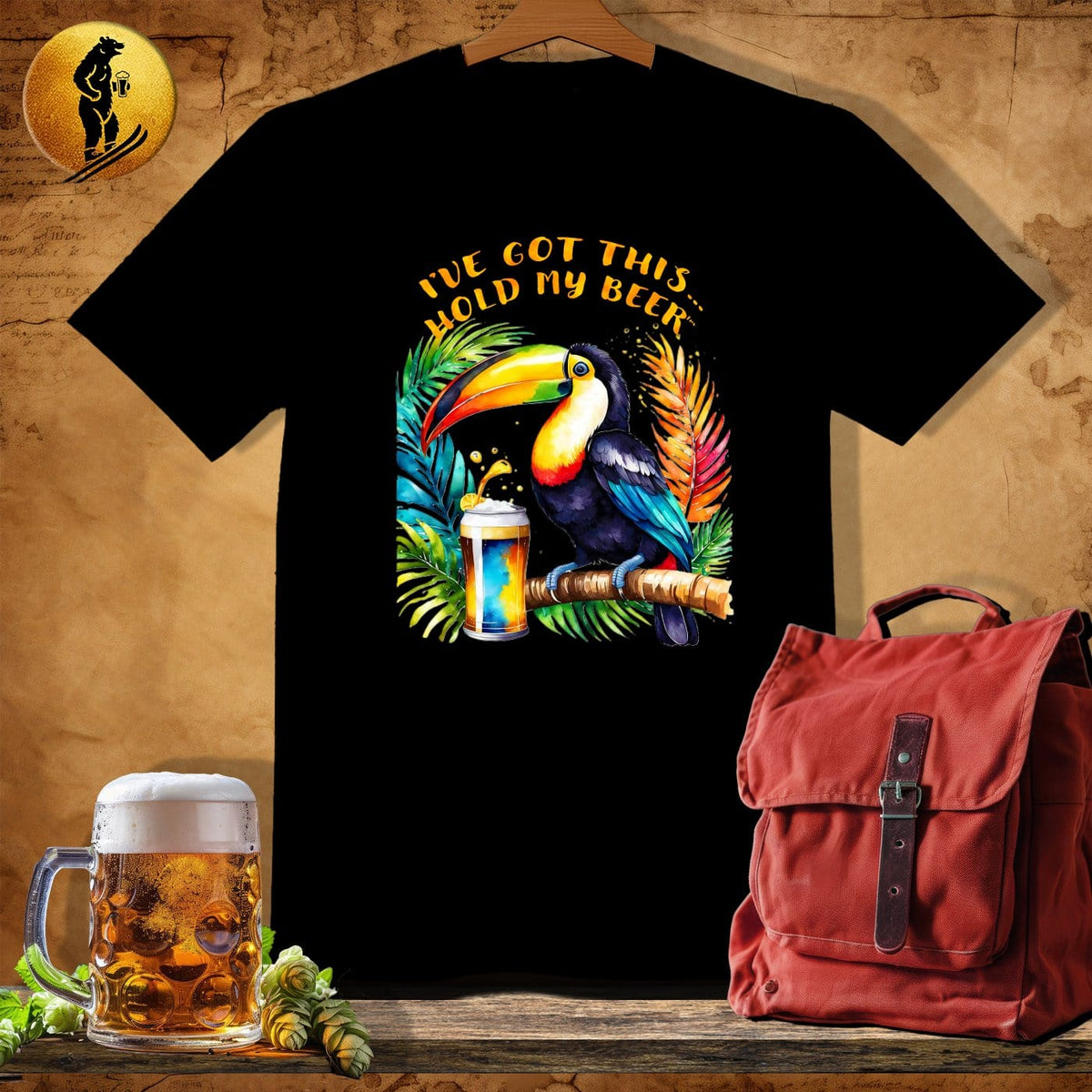 MyDesigns Physical Item Black / S Toucan Paradise T-Shirt