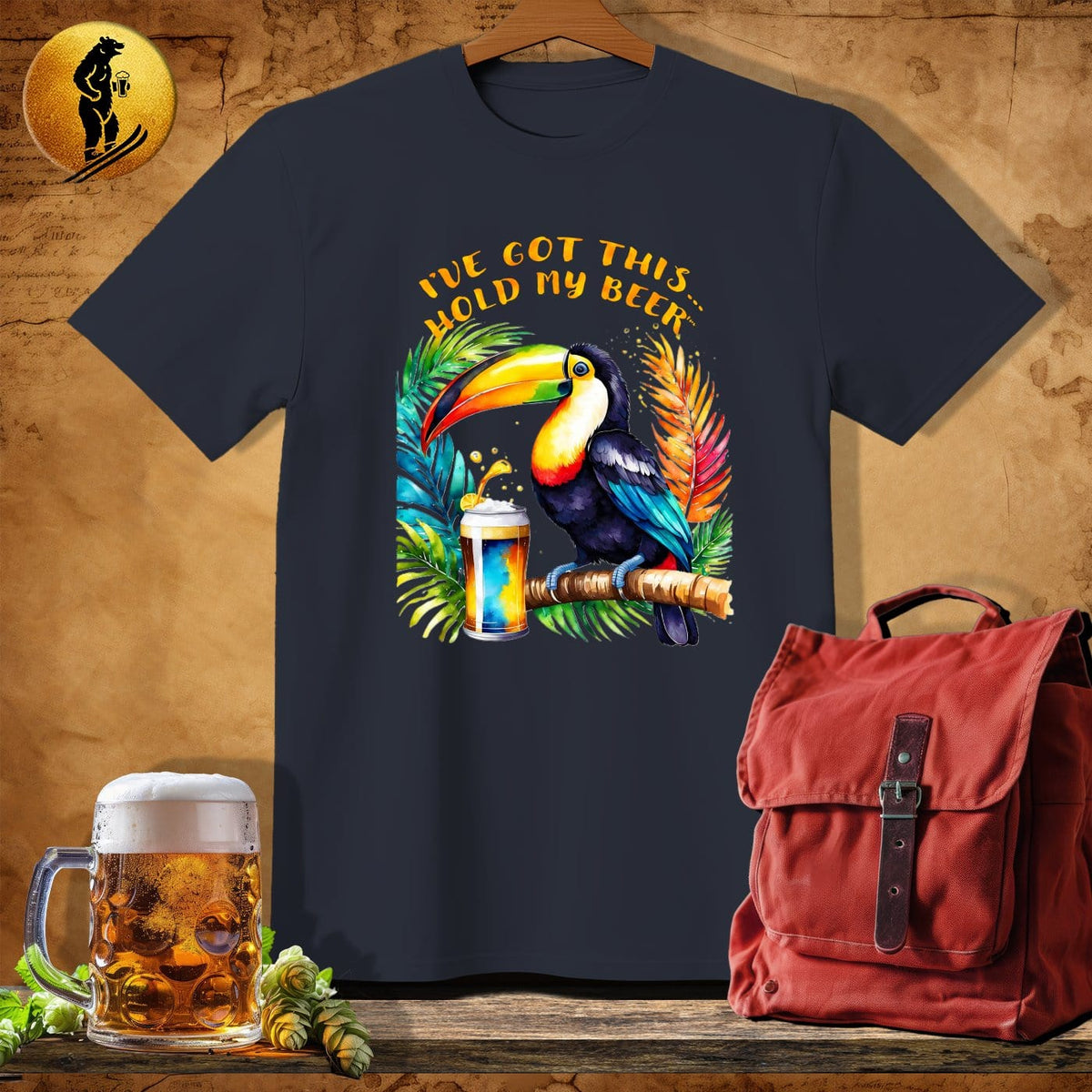MyDesigns Physical Item Dark Heather / S Toucan Paradise T-Shirt