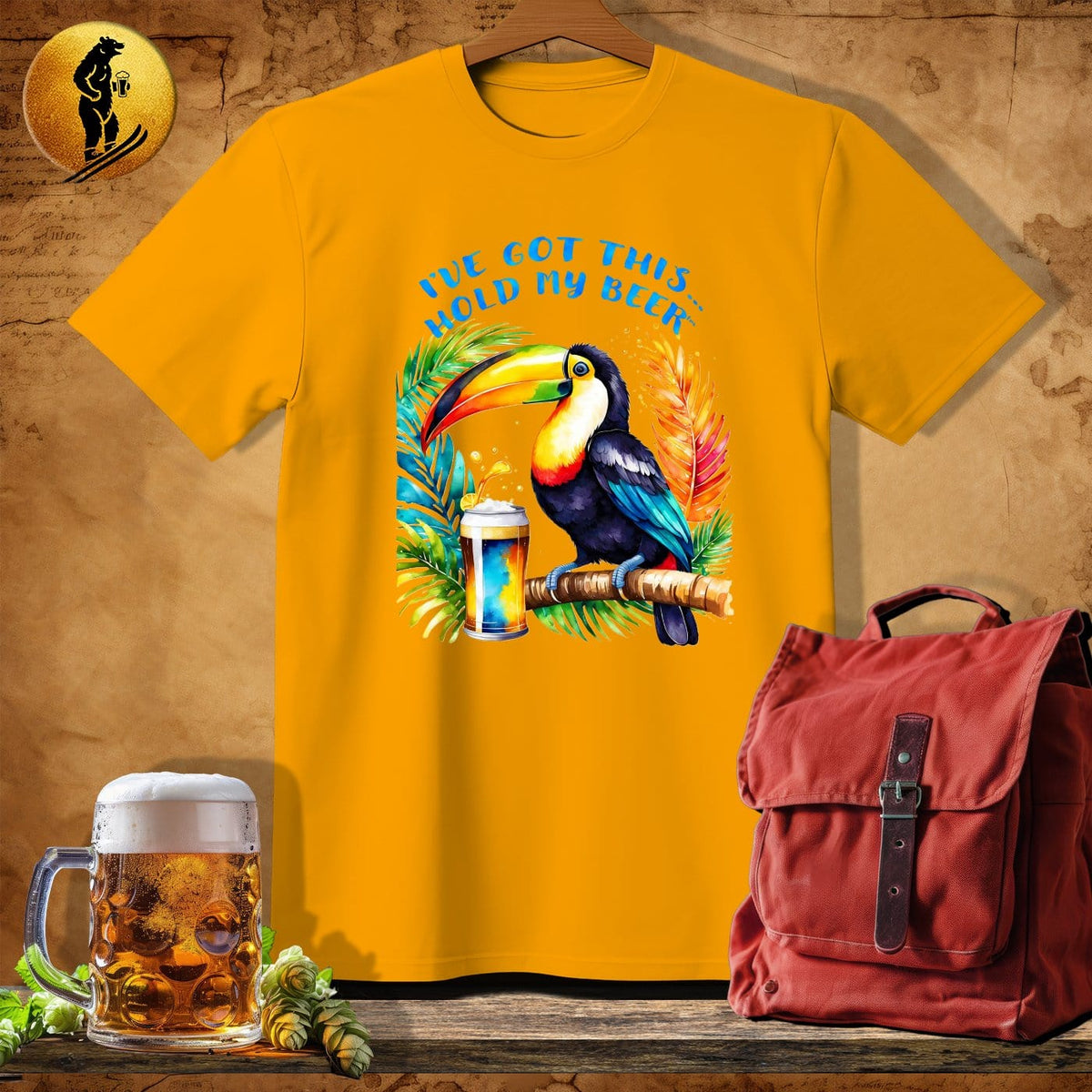 MyDesigns Physical Item Gold / S Toucan Paradise T-Shirt