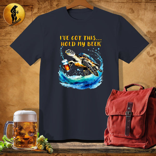 MyDesigns Physical Item Dark Heather / S Turtle Artist T-Shirt