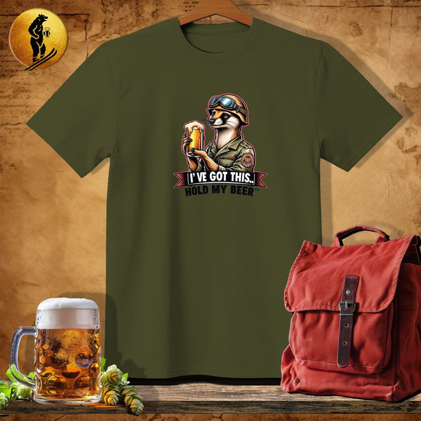 MyDesigns Physical Item Military Green / S Weasel Warrior Walter T-Shirt