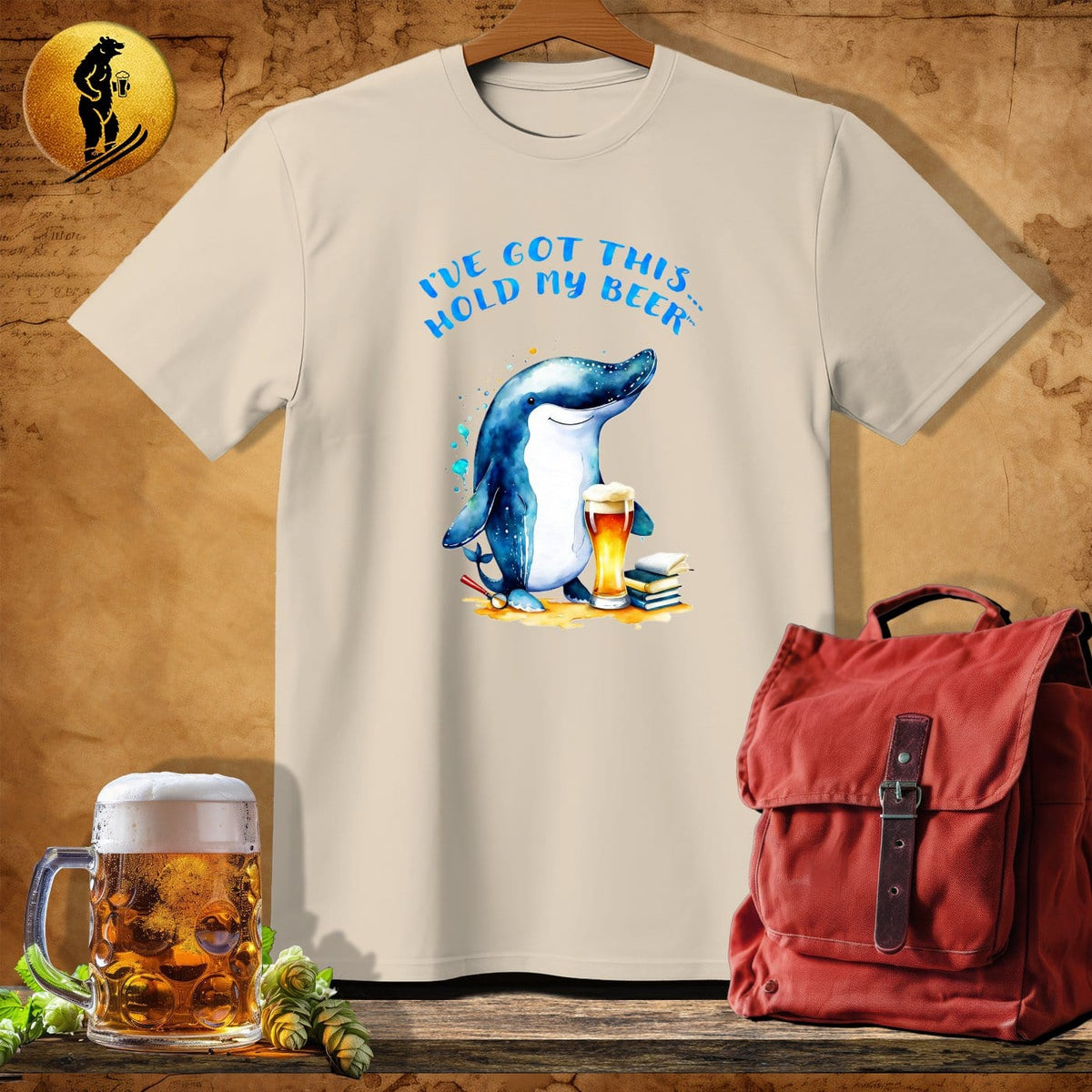 MyDesigns Physical Item Sand / S Whale-Detective T-Shirt
