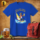 MyDesigns Physical Item Royal / S Windsurfer Meerkat T-Shirt