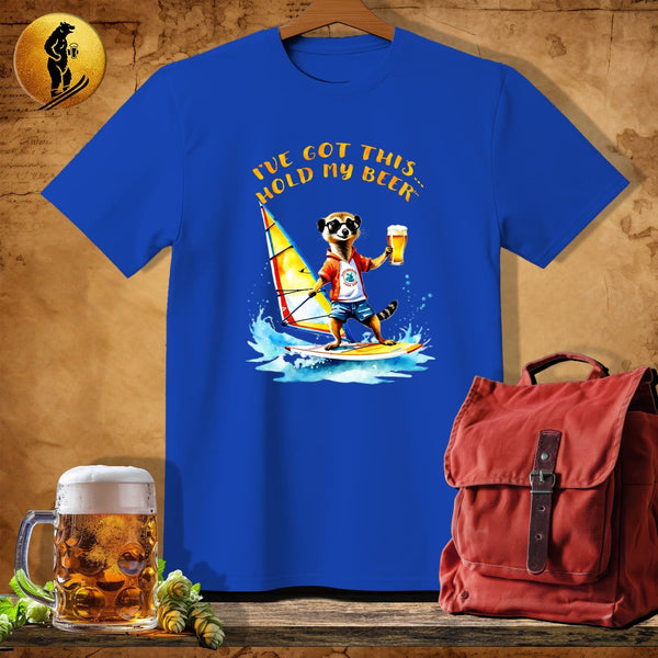 MyDesigns Physical Item Royal / S Windsurfer Meerkat T-Shirt