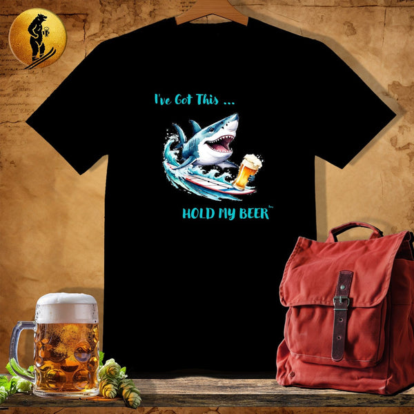 MyDesigns Physical Item Black / S WindSurfer Shark T-Shirt