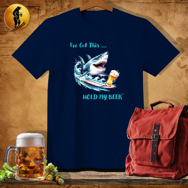 MyDesigns Physical Item Navy / S WindSurfer Shark T-Shirt