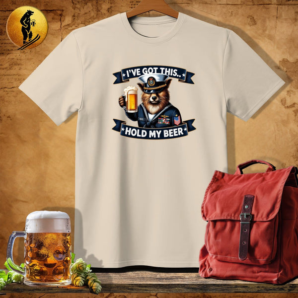 MyDesigns Physical Item Sand / S Wolf Navy T-Shirt
