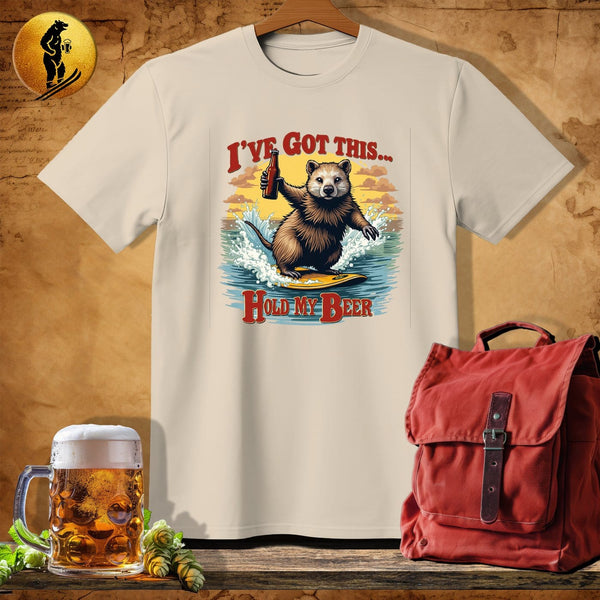 MyDesigns Physical Item Sand / S Wombat Waves T-Shirt