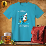 MyDesigns Physical Item Tropical Blue / S Yoga Shark T-Shirt