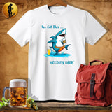 MyDesigns Physical Item White / S Yoga Shark T-Shirt
