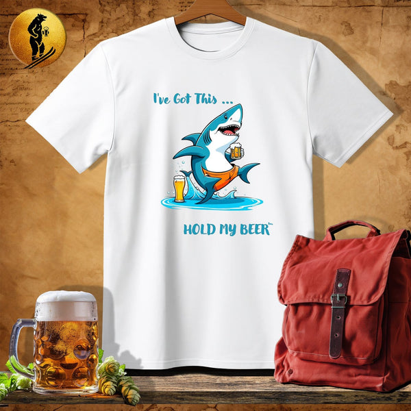 MyDesigns Physical Item White / S Yoga Shark T-Shirt